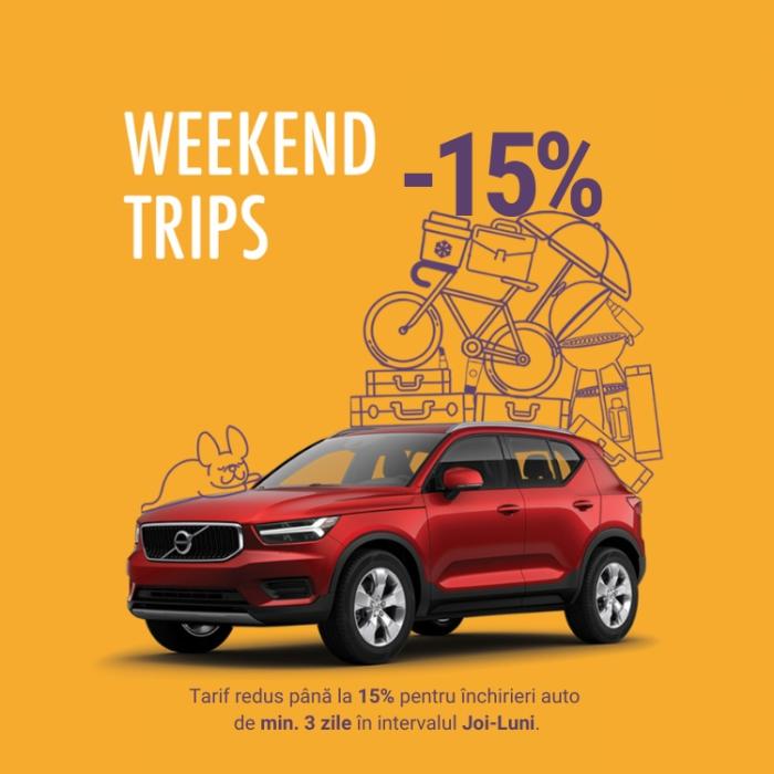 WEEKEND TRIPS - Reduceri de weekend pentru inchirieri auto | RomaniaRentaCar.eu